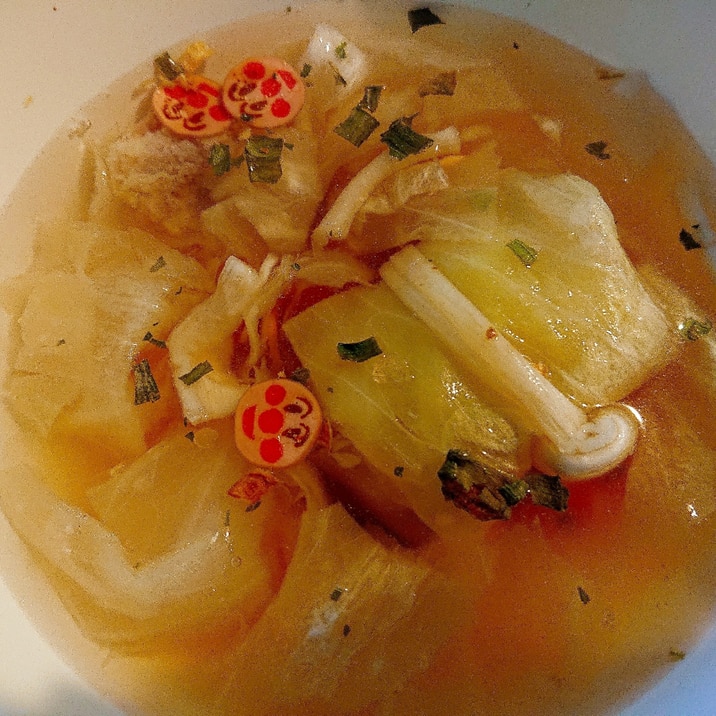 インスタントの粉末スープで簡単ロールキャベツ